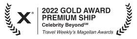 2022-Gold-Award-Premium-Ship-Celebrity-Beyond-Travel-Weekly-Magellan-Awards-black